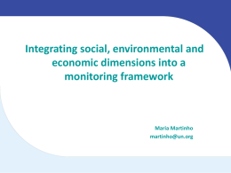 Integrating social, environmental and economic