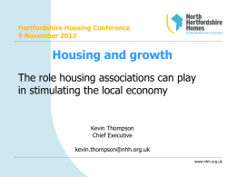 Kevin Thompson - Hertfordshire Housing Conference Ltd
