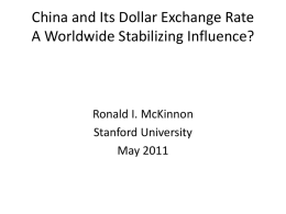 China`s Exchange Rate, Trade Balance, and Wage Explosion