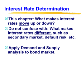 Interest Rate Determination