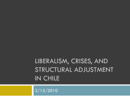 Liberalism, Crises, and Structural Adjustment in