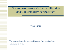 Government versus Market: A Contemporary and
