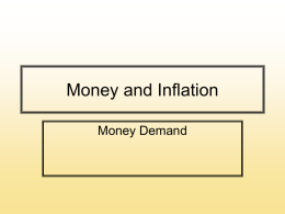 Money Supply & Monetary Policy