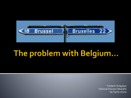 The problem with Belgium…