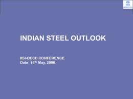 INDIAN STEEL OUTLOOK