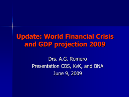 Update: World Financial Crisis