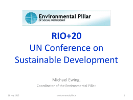 RIO+20 UN Conference on Sustainable Development