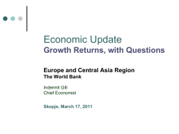 Economic Update - World Bank Group
