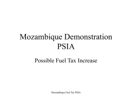 Mozambique Demonstration PSIA