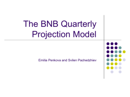 A Very Preliminary Version of the BNB Quarterly Projection