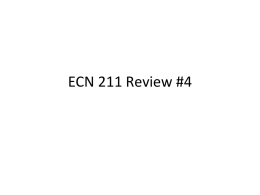 ECN 212 Review #4