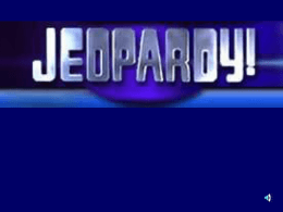 Greek Jeopardy - Charles County Public Schools