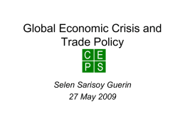 Global Economic Crisis and Trade Policy