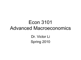 Econ 4200 Advanced Macroeconomics