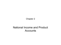 National Income and Product Accounts – a Double