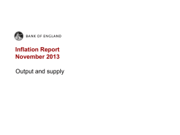 Bank of England Inflation Report November 2013 Output and