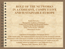 Role of the networks in a cohesive, competitive and