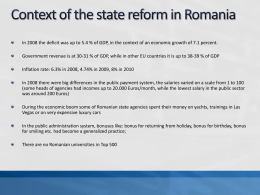 Reforma manageriala in Romania. Masurarea satisfactiei