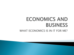 ECONOMICS AND BUSINESS - QETA