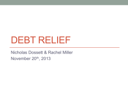 Debt Relief - University of Illinois at Urbana–Champaign