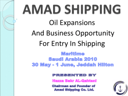 AMAD SHIPPING - Maritime Saudi Arabia
