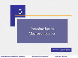 Chapter 16: Introduction to Macroeconomics