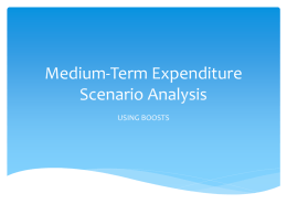 Medium-Term Expenditure Scenario Analysis