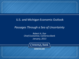 The U.S. Economic and Financial Market Outlook