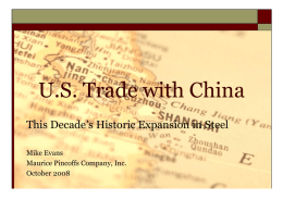U.S. Trade with China