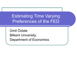 Estimating Time Varying Preferences of the FED