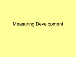 Measuring Development - Economics IBHL1 | Robert Winters