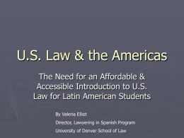 U.S. Law & the Americas