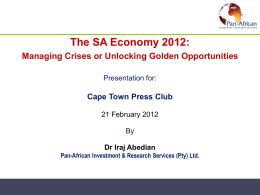Diapositiva 1 - Cape Town Press Club
