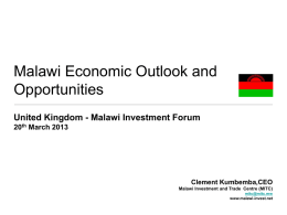 Investing in Malawi