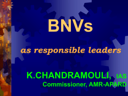 K.CHANDRAMOULI, IAS Commissioner, AMR-APARD