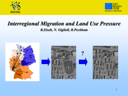 Lot 4: Spatial Analysis of interregional migration in