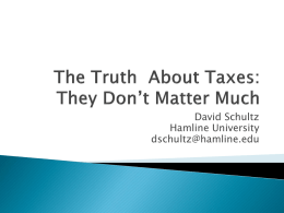The Truth About Taxes: They Don’t Matter Much