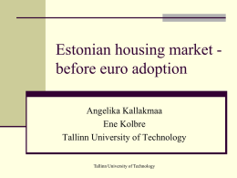 Estonian housing market