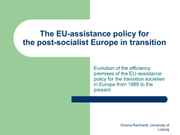 The EU-assistance policy for the post