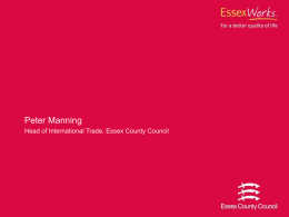 Peter Manning China - Suffolk County Council