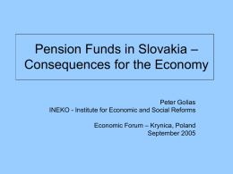 Pension funds in Slovakia