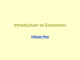 ECO 11 Introduction to Macroeconomics