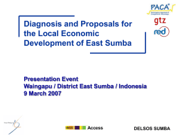 PACA Presentation East Sumba