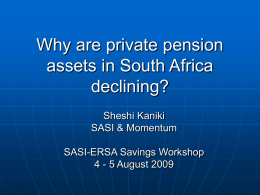 Overview - South African Savings Institute