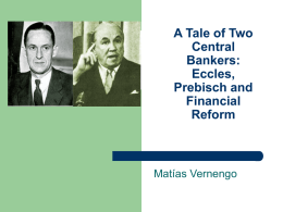 A Hands-off Central Banker? Marriner S. Eccles and the