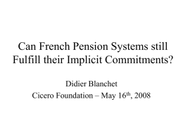 Can French pension systems still fulfill their implicit