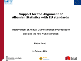 SUPPORT TO THE STATISTICS SECTOR OF BOSNIA AND …