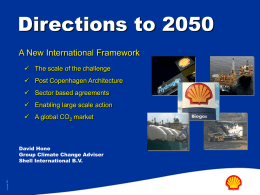 Directions to 2050: a new international framework