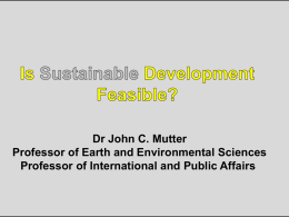 SDEV 6420 Environmental Sciences for Sustainable