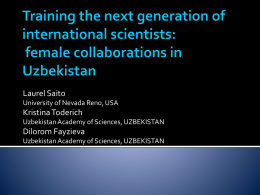 Training the next generation of international scientists
